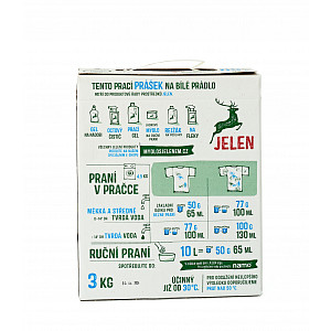 Jelen prací prášek na bílé prádlo 3 kg