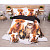 Sedmidílná sada 3D povlečení se vzorem 140x200+70x90 Animals