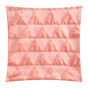 Povlak na polštářek mikroflanel Triangles 40x40 - Růžový