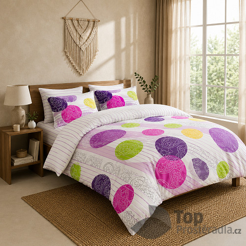 Bavlněné povlečení Deluxe 140x200+70x90 Gizela