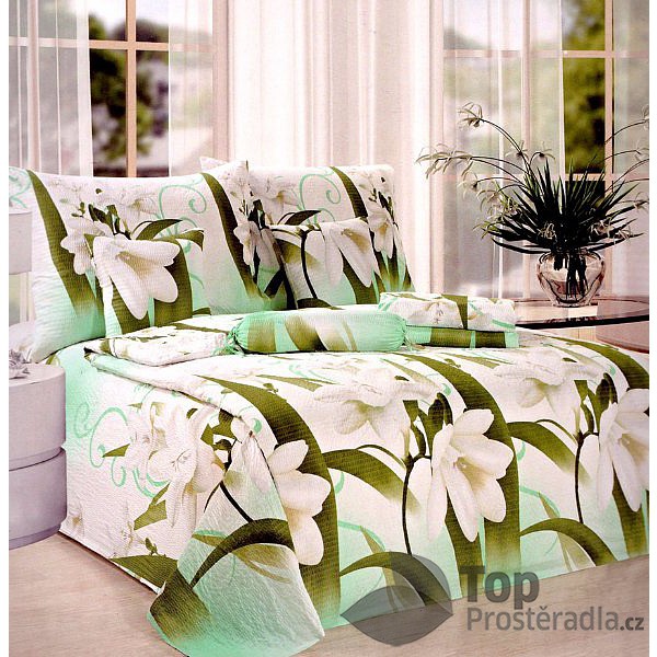 TOP Francouzské povlečení 220x200 + 2x70x90 Amaryllis Mikrokrep