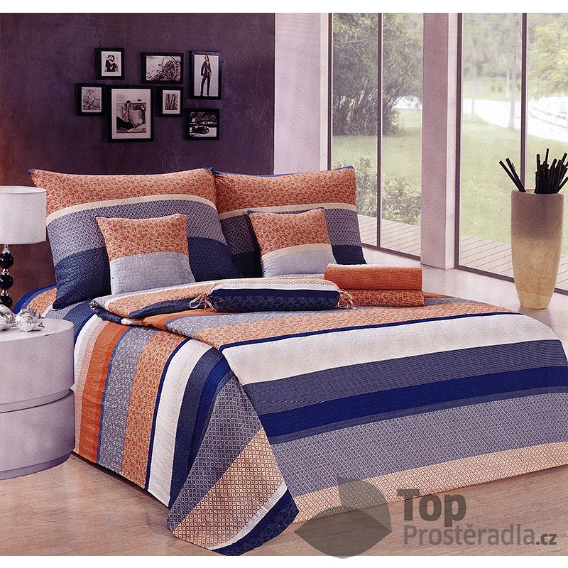 TOP Francouzské povlečení 220x200 + 2x70x90 Moderna Mikrokrep