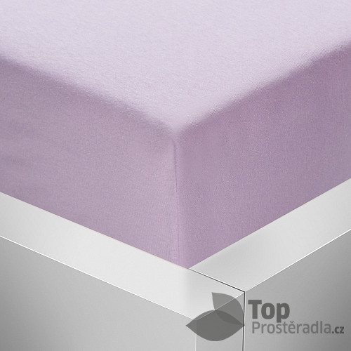 Jersey prostěradlo 220x200 Premium - Levandulová