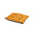 Multifunkční polštář velikost M 55x70 - Oranžová kolečka/Šedý