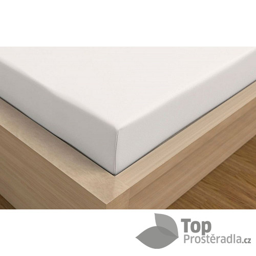 Jersey prostěradlo s lycrou DeLuxe 140x200 bílé