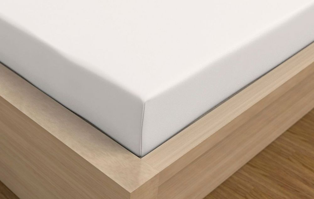 Fotografie Jersey prostěradlo s lycrou DeLuxe 140x200 bílé