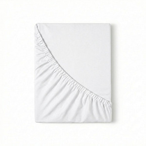 Jersey prostěradlo s lycrou DeLuxe 120x200 bílé