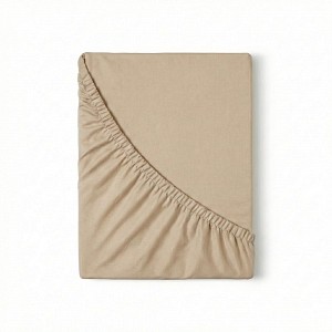 Jersey prostěradlo s lycrou DeLuxe 160x200 béžové
