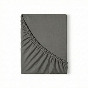 Jersey prostěradlo s lycrou DeLuxe 140x200 tmavě šedé
