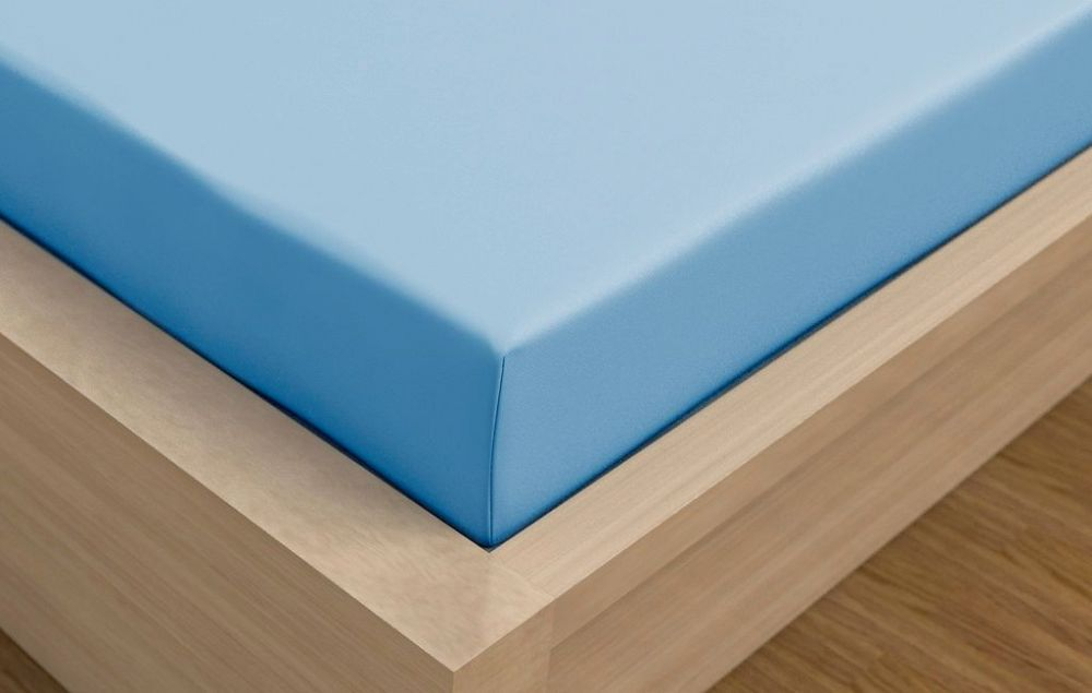 Fotografie Jersey prostěradlo s lycrou DeLuxe 180x200 světle modré