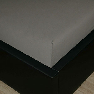 Jersey prostěradlo s lycrou DeLuxe 220x200 tmavě šedé