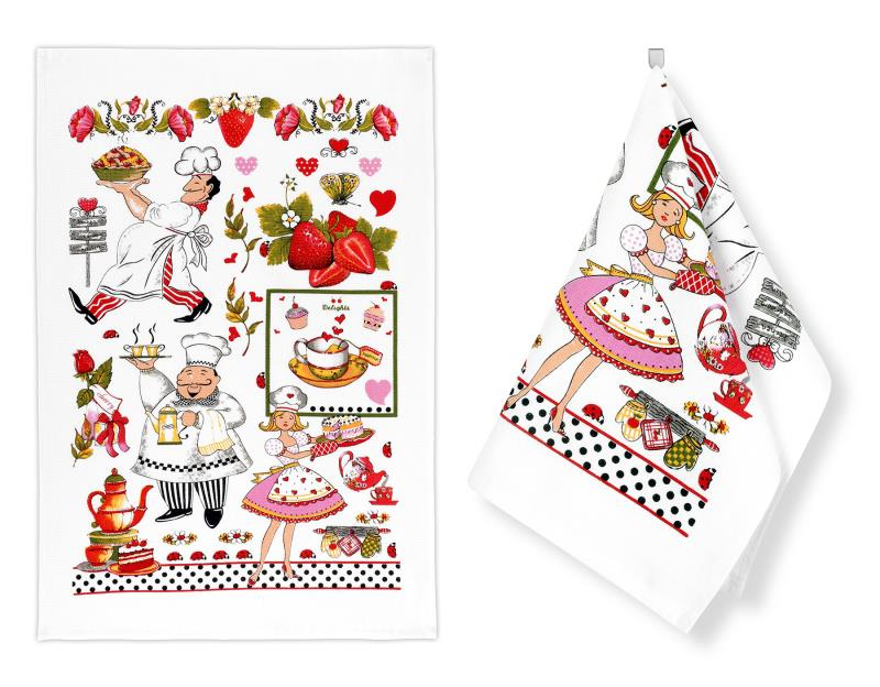 Kuchyňské utěrky - sada 2 kusů - Kuchtík