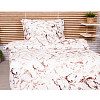 Mikroplyšové povlečení Premium 140x200+70x90 Mramor hnědý