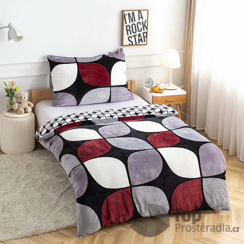 Mikroplyšové povlečení Premium 140x200+70x90 Bunku