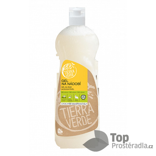 Tierra Verde Gel na nádobí s BIO citronovou silicí 1 l