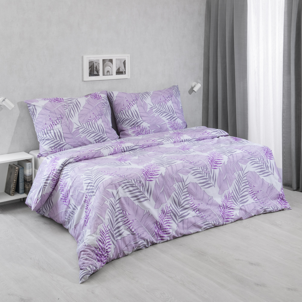 TP Francouzské bavlněné povlečení 220x200+2x70x90 Irina fialová