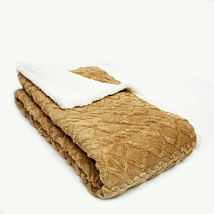 Beránková deka COSY 150x200 - Světle hnědá
