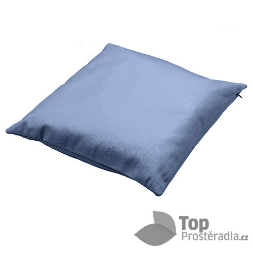 Dekorační povlak na polštářek z umělé kůže 45 x 45 cm Antracitová