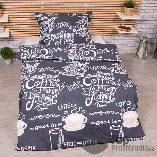 TP Hebké povlečení 140x200+70x90  Morning Coffee 2