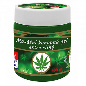 Masažní konopný gel extra silný 500 ml