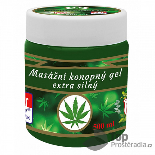 Masažní konopný gel extra silný 500 ml