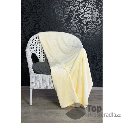 Mikroflanelová deka Premium 230x200 - Vanilková