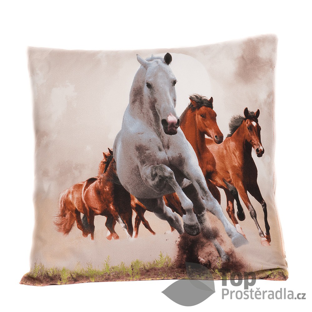 Apex 3D povlak 45x45 Divocí koně