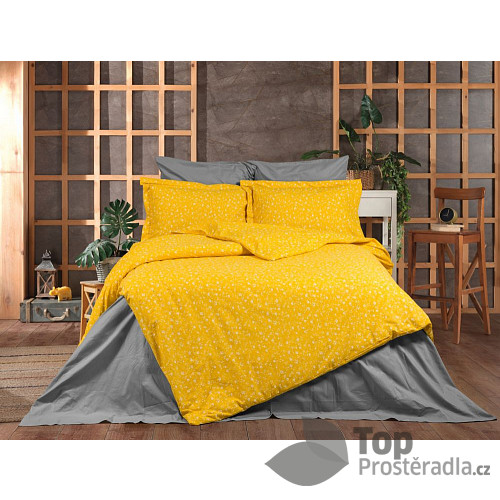 Krepové povlečení DeLuxe 140x200+70x90 Royal orange