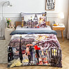 Mikroplyšové povlečení Premium 140x200+70x90 Paříž
