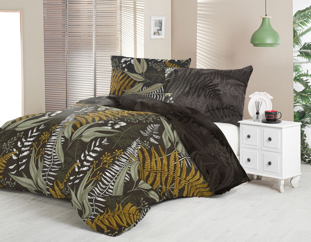 Saténové prodloužené povlečení LUXURY COLLECTION 140x220+70x90cm KAPRADÍ