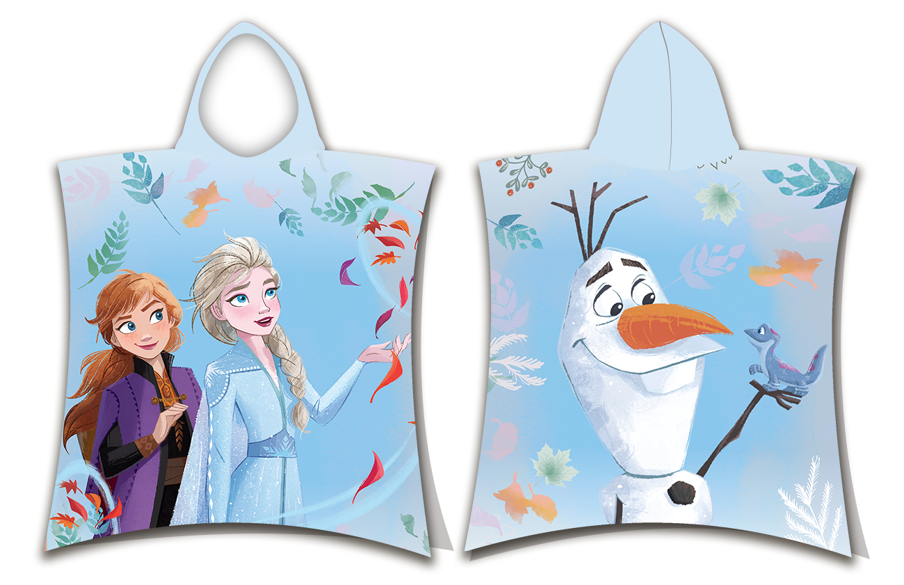 Fotografie TOP Dětské pončo Frozen 2 Sisters & Olaf