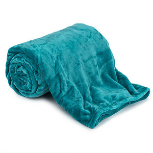 Mikroflanelová deka Premium 150x200 - Azurová