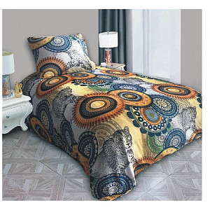 Mikroplyšové povlečení Premium 140x200+70x90 Mandal divoký