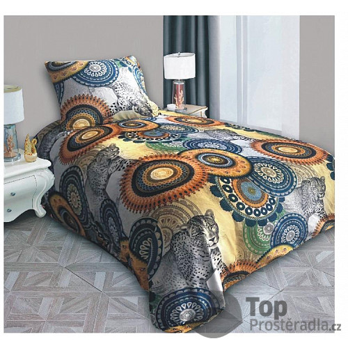 Mikroplyšové povlečení Premium 140x200+70x90 Mandal divoký