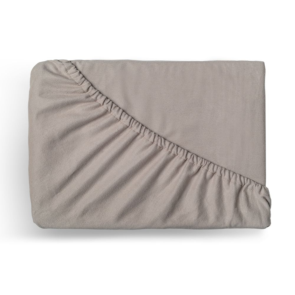 Flanelové napínací prostěradlo 200x200 béžové