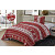 Mikroplyšové povlečení Premium 140x200+70x90 Sobík červenobílý