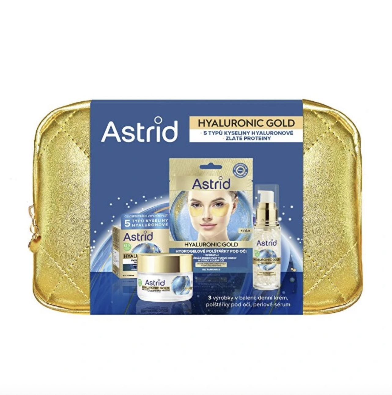 Astrid HYALURONIC GOLD - Dárková sada proti vráskám