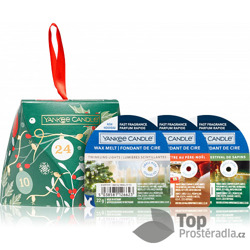 Yankee Candle Vánoční vonné vosky sada 3x28g