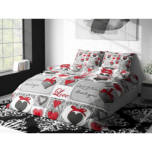 Mikroplyšové povlečení Premium 140x200+70x90 Přání