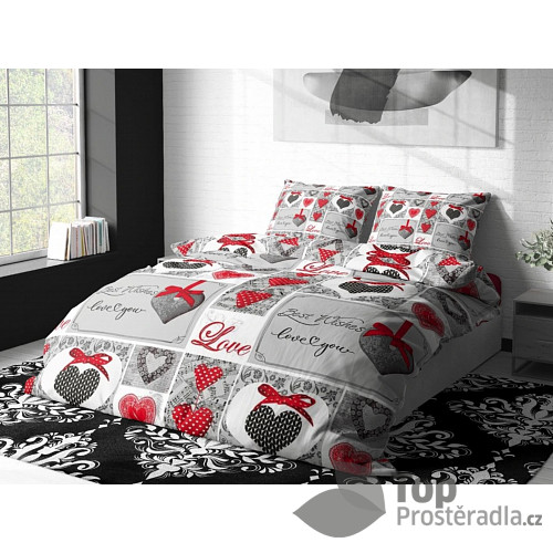 Mikroplyšové povlečení Premium 140x200+70x90 Přání