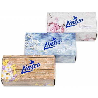 Fotografie LINTEO Papírové kapesníky 150ks 1xBOX