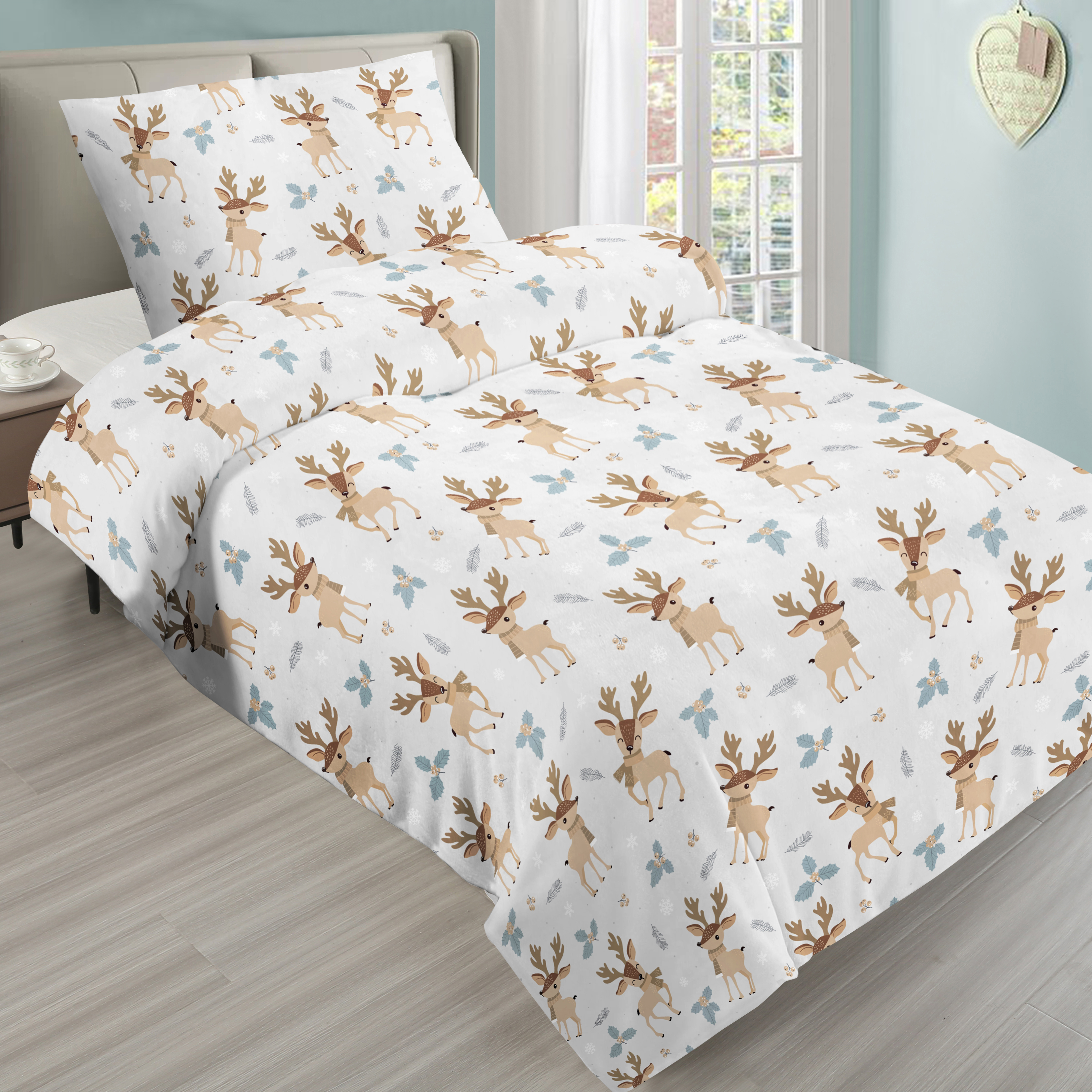 Fotografie Jahu Povlečení mikroplyš Elliot, 140 x 200 cm, 70 x 90 cm