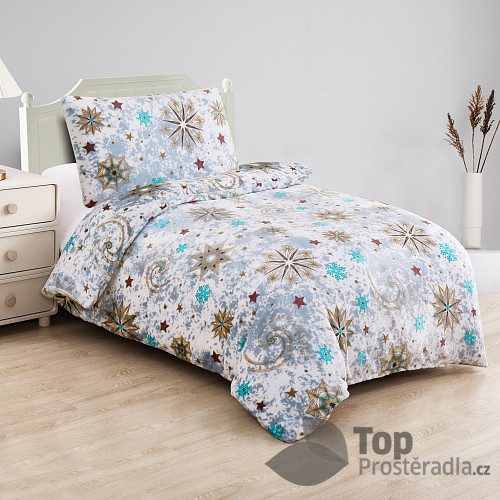 Mikroplyšové povlečení Premium 140x200+70x90 Chumelí se chumelí
