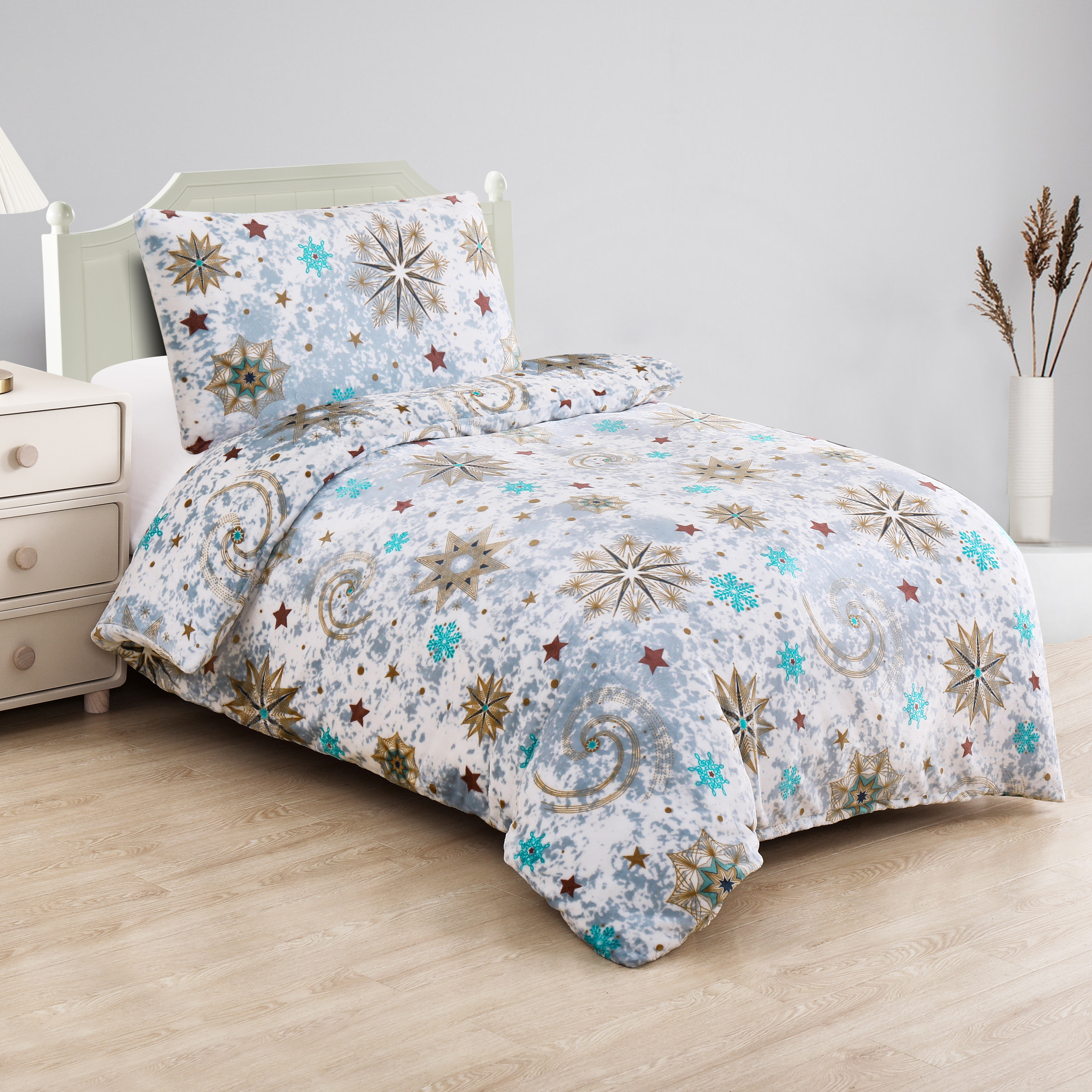 Fotografie Jahu Povlečení mikroplyš Estrellas, 140 x 200 cm, 70 x 90 cm