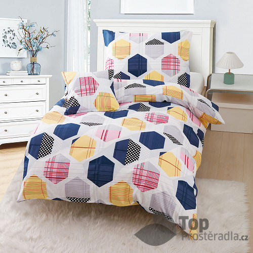 Třídílné microtop povlečení 140x200+70x90+40x40 Plástve