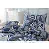 Třídílné microtop povlečení 140x200+70x90+40x40 Fragments blue