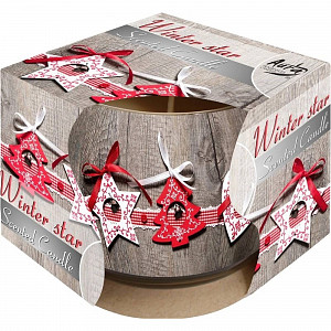 BISPOL SVÍČKA VE SKLE WINTER STAR 100G