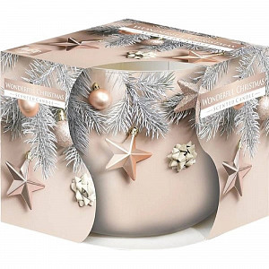 BISPOL SVÍČKA VE SKLE WONDERFUL CHRISTMAS 100G