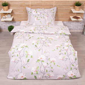 Krepové povlečení DELUXE 140x200+70x90 Magnolie
