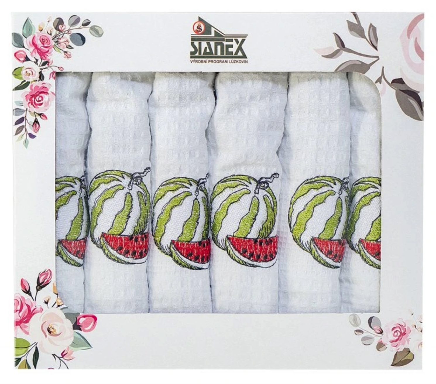 TP Meloun dárkový set - vaflové utěrky 6ks